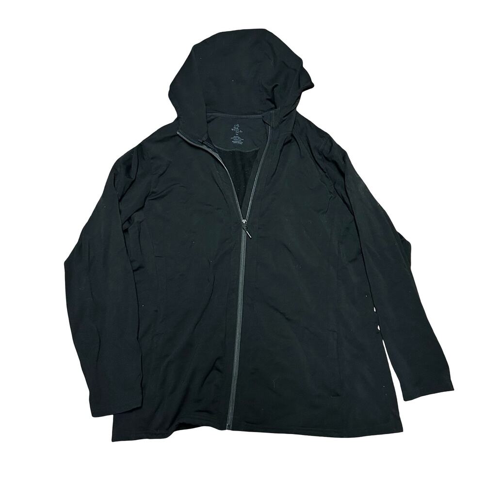 WoolX Hoodie Womens 3X Black Zoey Merino Wool Full Zip Sweatshirt Outdoors
